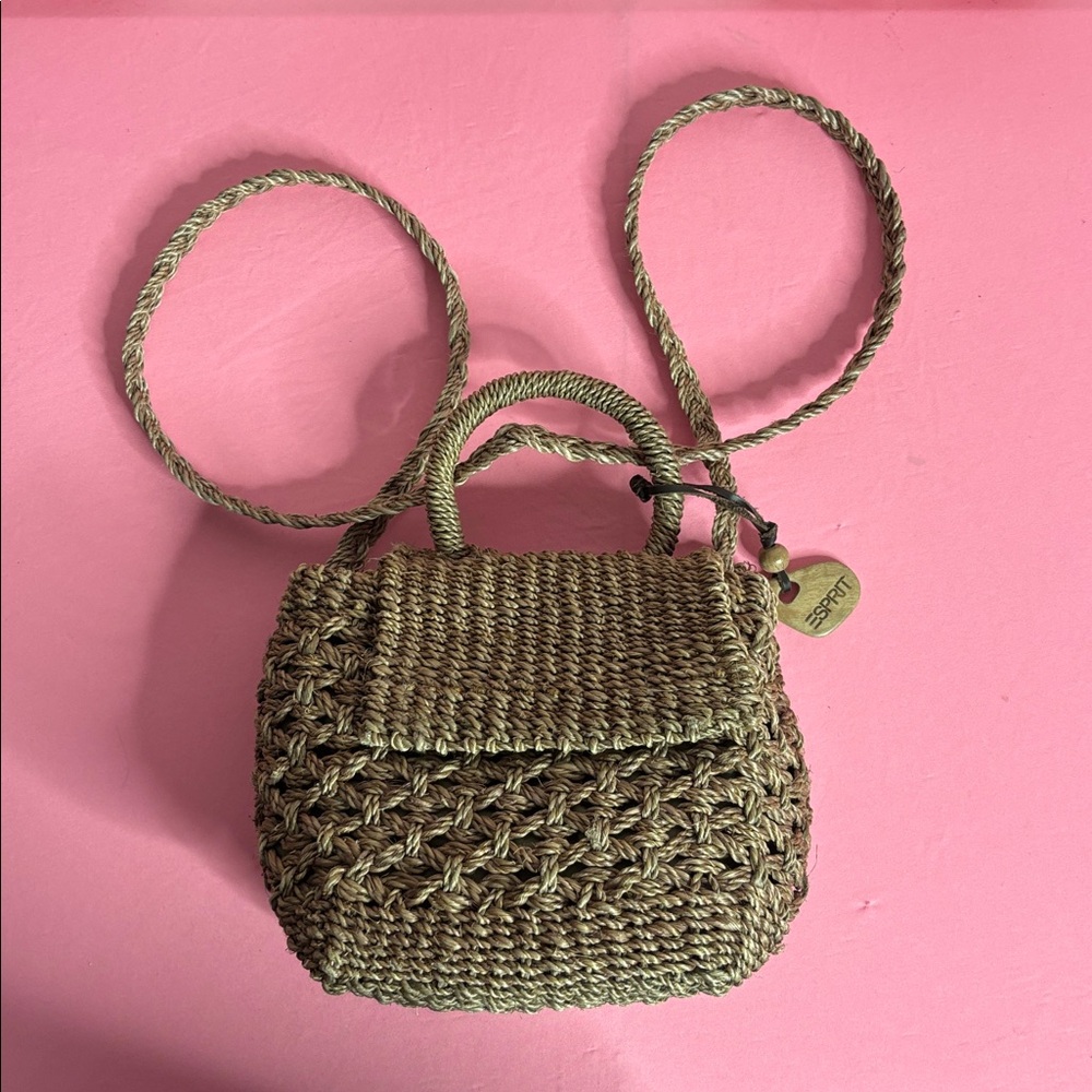 Spirit Brown Mini Woven Bag